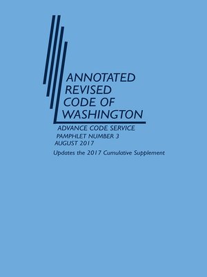 cover image of Washington Advance Code Service
